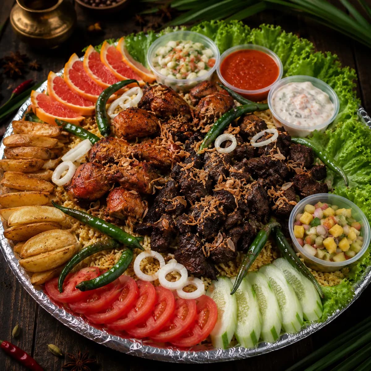 Foto Mix 2 Lauk: Kambing + Sapi