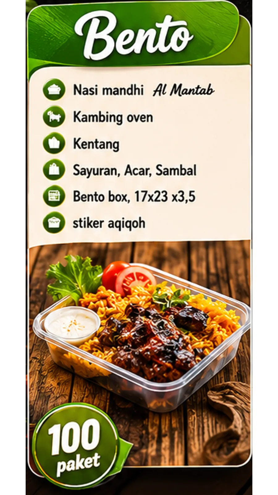 Foto Paket Aqiqoh Bento