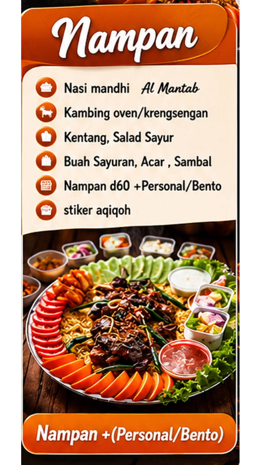 Foto Paket Aqiqoh Nampan